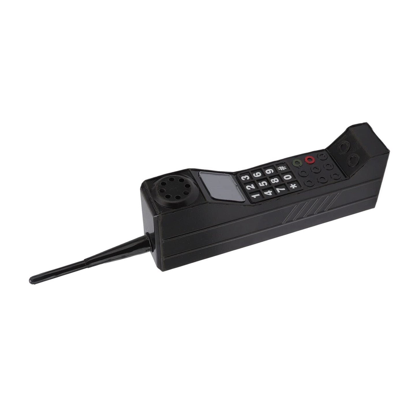 Adorno retro para teléfono celular, diseño de ladrillo clásico, color negro