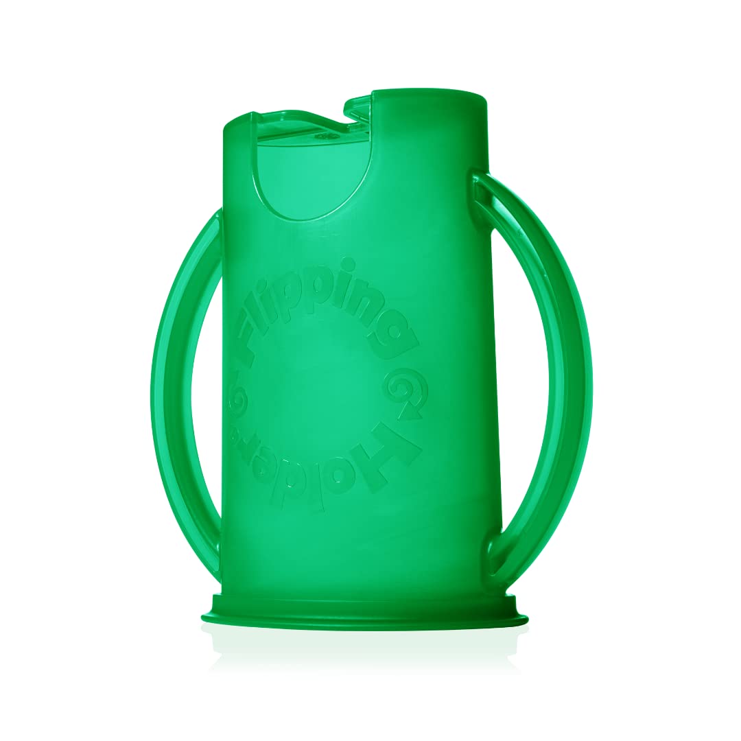 Soporte giratorio a prueba de apretar para niños pequeños, bebés, niños, sin ensuciar, sin apretar, caja de jugo para bebidas y aperitivos con asas de fácil agarre y tapa