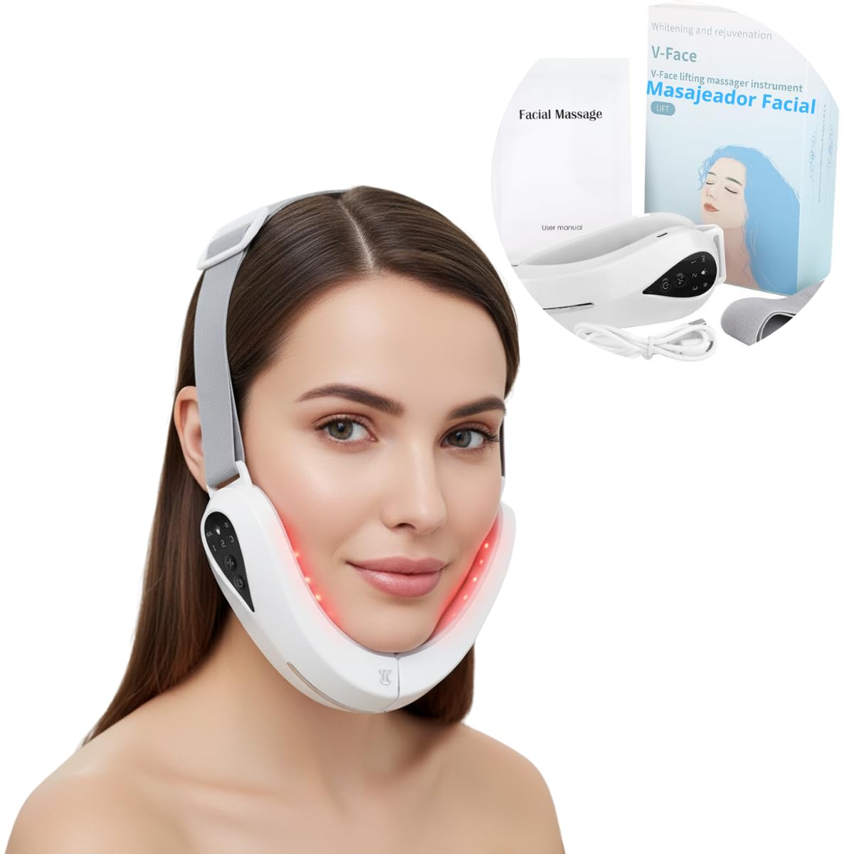 Bloom&Glow-Dispositivo adelgazamiento facial. Tecnología EMS.