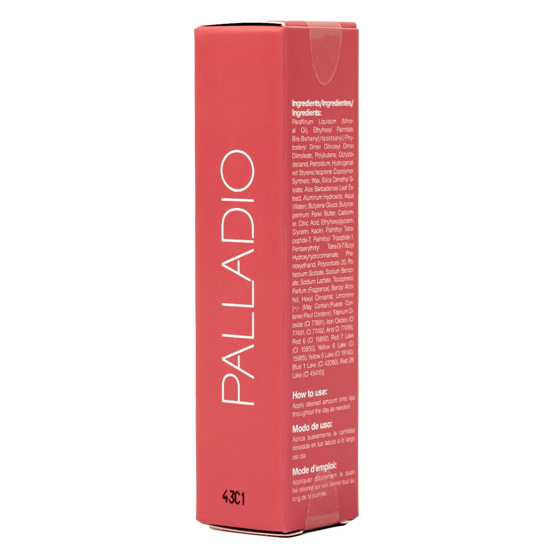 Palladio Butter Balm - Bálsamo Labial Hidratante con Tinte Transparente, Aloe, Péptidos, Manteca de Karité y Fórmula Vegana para Hidratación Instantánea, Strawberry Shortcake