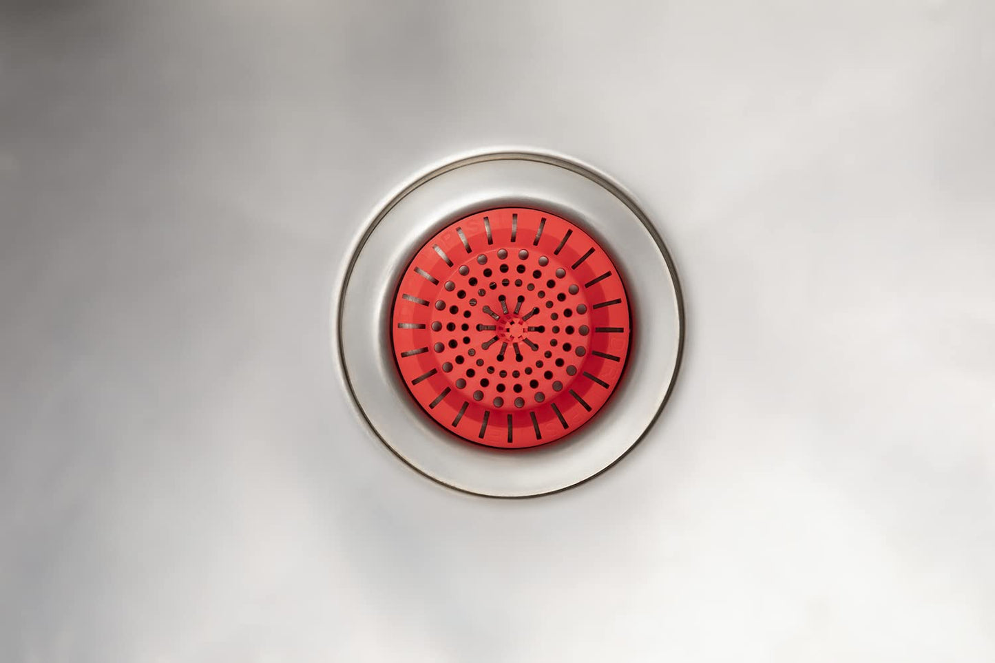 Colador de Fregadero Dripsie Rojo Resistente a Zuecos y Flexible