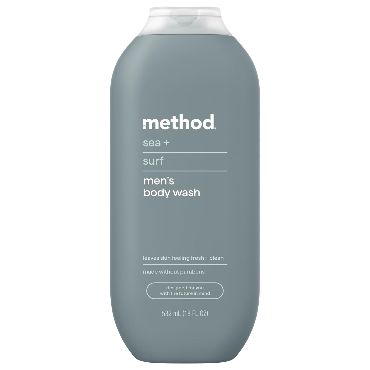 Method Men Body Wash, Sea + Surf, Paraben and Phthalate Free, 18 fl oz (Pack of 1)