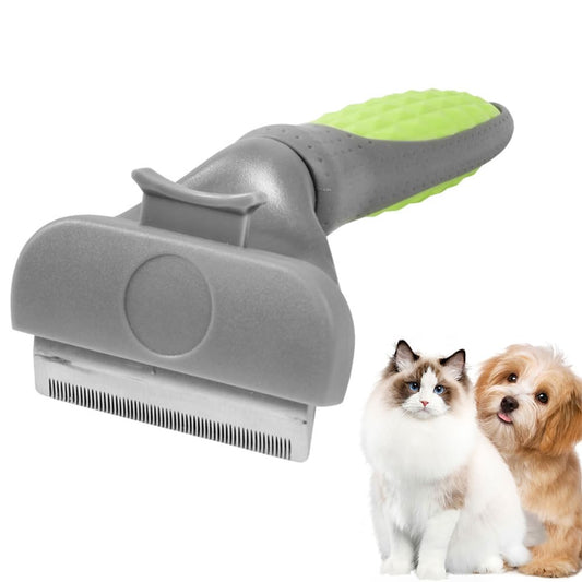 Cepillo Para Gato, Cepillos Para Perros, Cepillo Para Gato Quita Pelo, Cepillo Mascotas, Shedding Tool, Herramienta Deshedding Cepillo Para Mascotas Perros & Gato Peine De Limpieza Cortador De Nudo Rastrillo (Verde)
