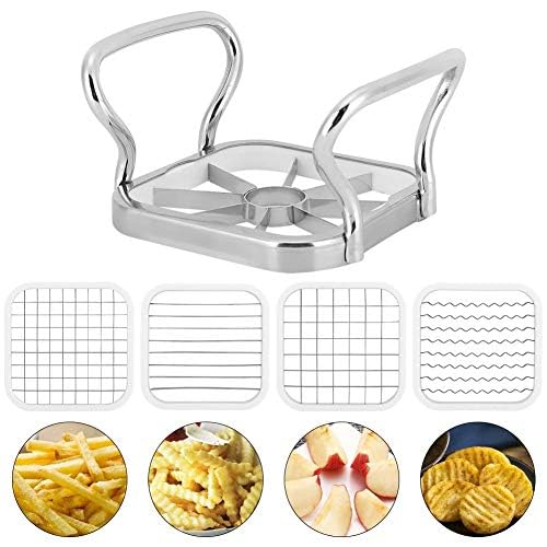 Cortador de Papas Fritas de Acero Inoxidable 5 en 1 para Cocina