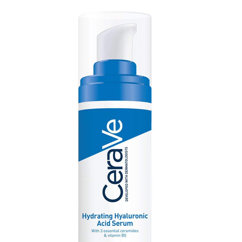 CeraVe Crema Reparadora para Contorno de Ojos Bolsas y Ojeras 14gr + Sérum Hidratante con Ácido Hialurónico 30ml Hidratante facial para todo tipo de piel