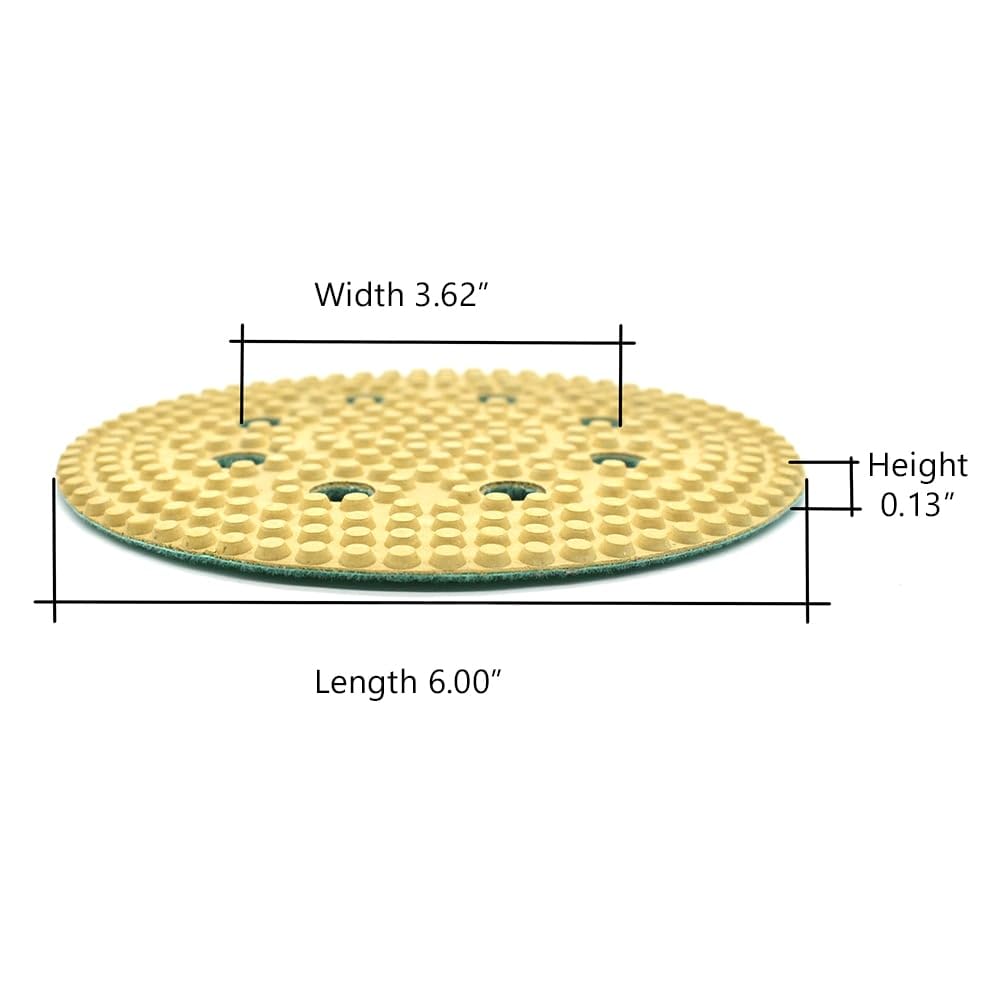 SPECIALTY Diamond brtd61500 1500 Grit 15,2 cm Thin Dry Pad para Orbital Sanders