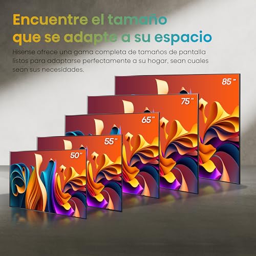 Hisense Television QD6N Pantalla 50 Pulgadas,QLED Smart Google TV UHD 4K,Control Remoto por Voz con Alexa,Dolby Vision Atmos, Modo de Juego Plus, Control de Voz,Compartir con TV