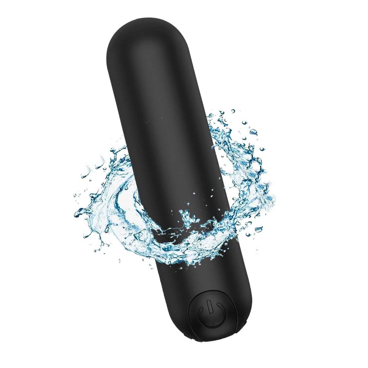 Vibradorador de Silicona Recargable Vibrador Bullet Negro para Mujer