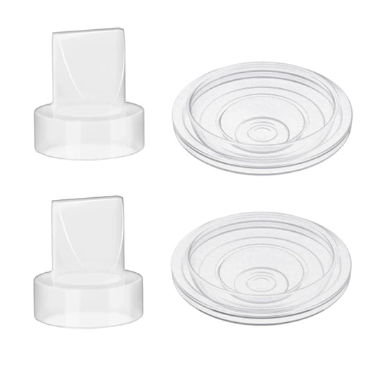 bliblo S9/S12/S9pro/S12pro Válvula de pico de pato y diafragma de silicona, compatible con NaNaLazy/TSRETE/momcozy accesorios de repuesto para extractor de leche portátil (juego de 4 piezas)