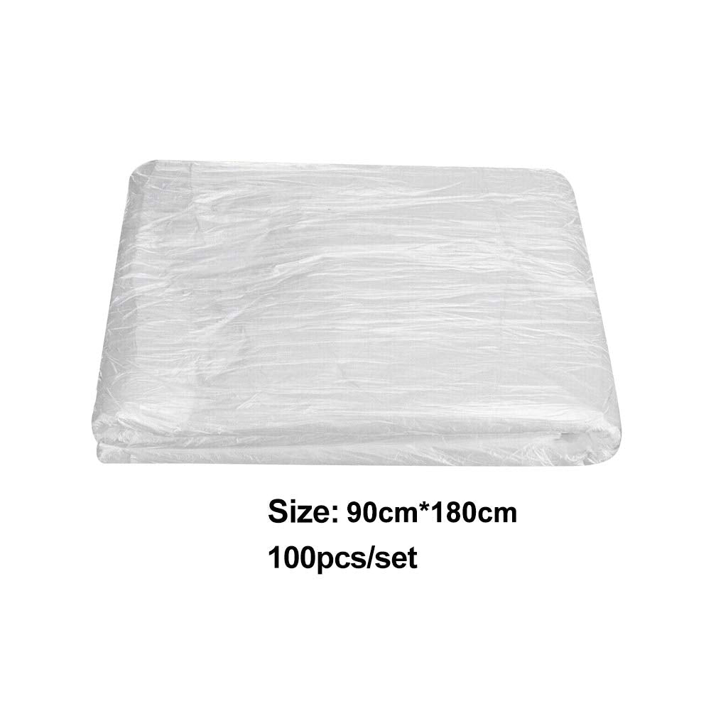 Sábanas Desechables para Mesa de Masaje Blanca Portátiles para Salón Spa Hotel Viajes 90x180 cm