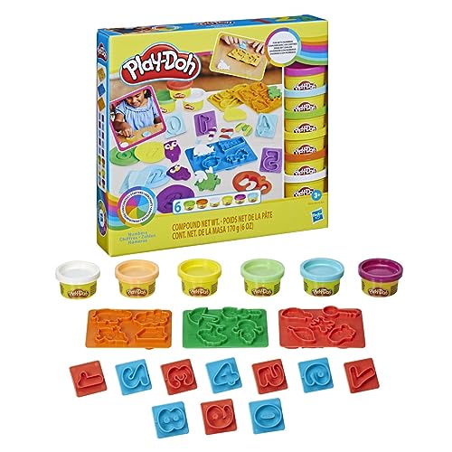 Set de Números de Compuesto de Modelado Play-Doh Surtido con Accesorios para Niños y Niñas