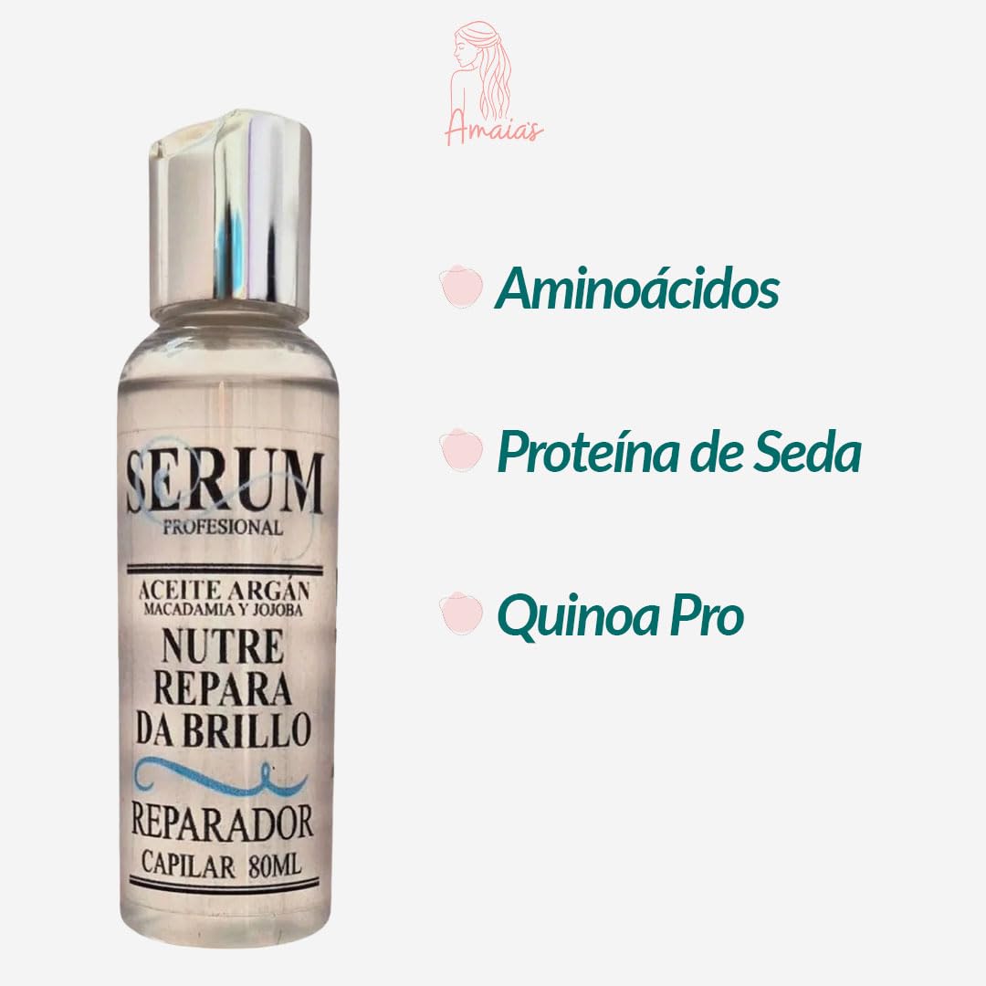 Kit Crecimiento Capilar Amaia's Rojo con Shampoo Rapunzel, Minoxidil 5% y Sérum de Argán y Macadamia