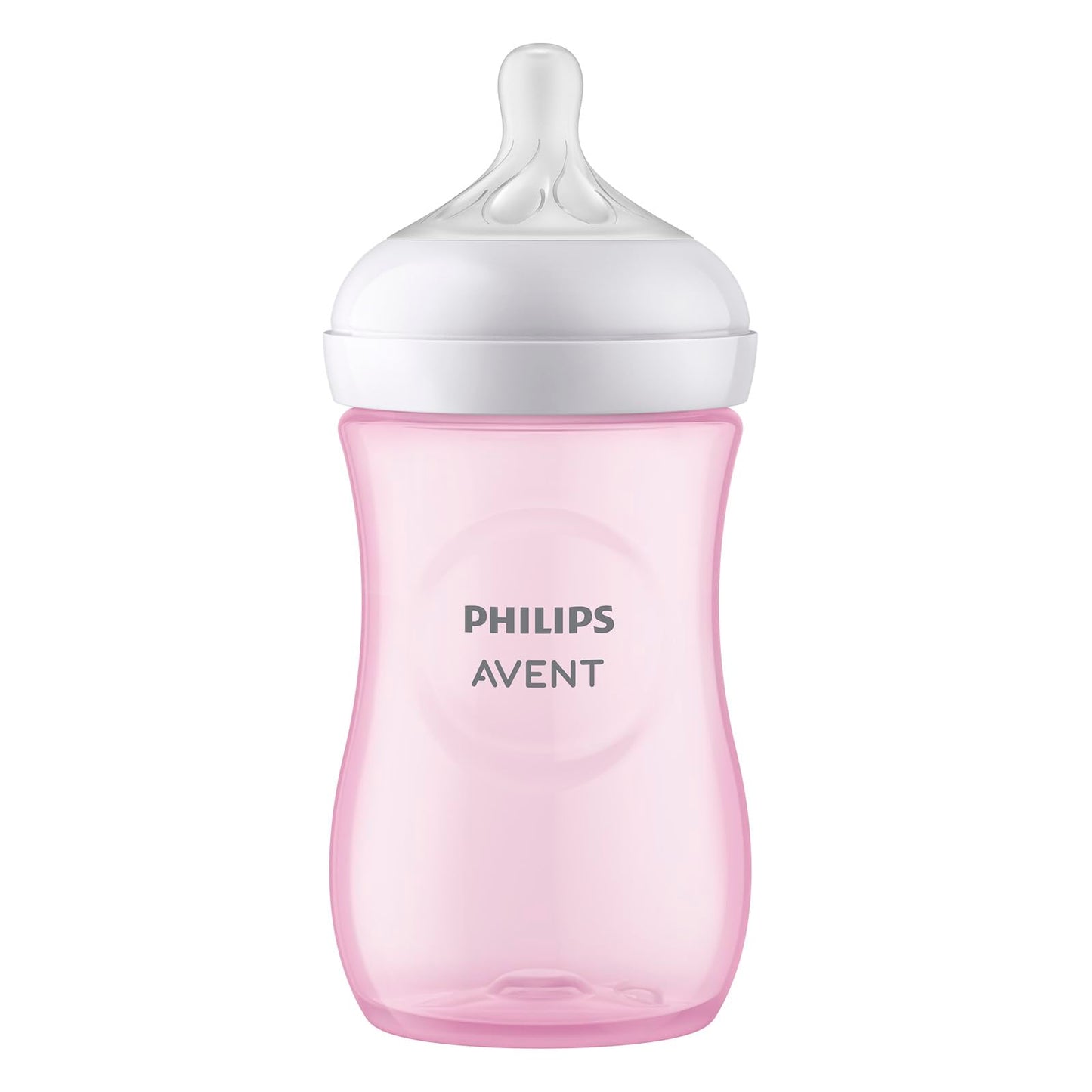 Biberón Natural Response Philips Avent Rosa con Válvula Anticólicos 9 oz Flujo Medio