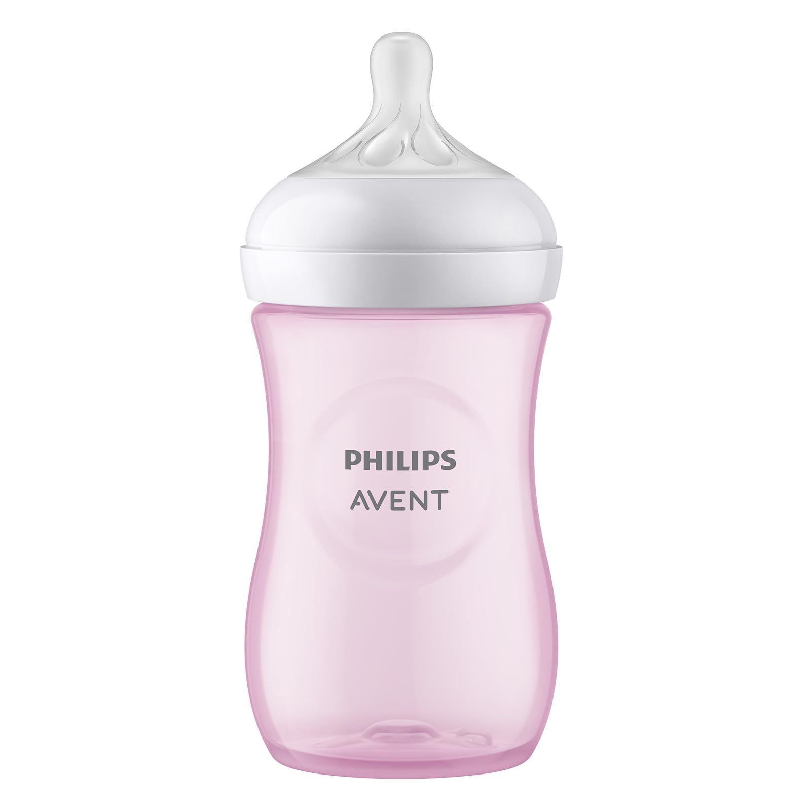 Biberón Natural Response Philips Avent Rosa con Válvula Anticólicos 9 oz Flujo Medio