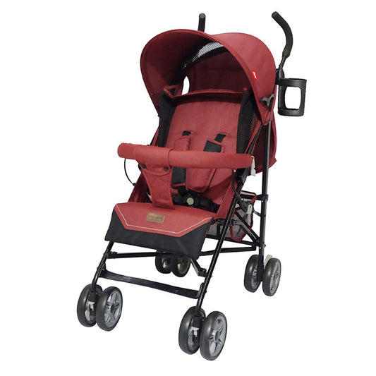 D´Bebé Carriola Aerostar Color Rojo - Carriola de bastón con 5 posiciones de respaldo