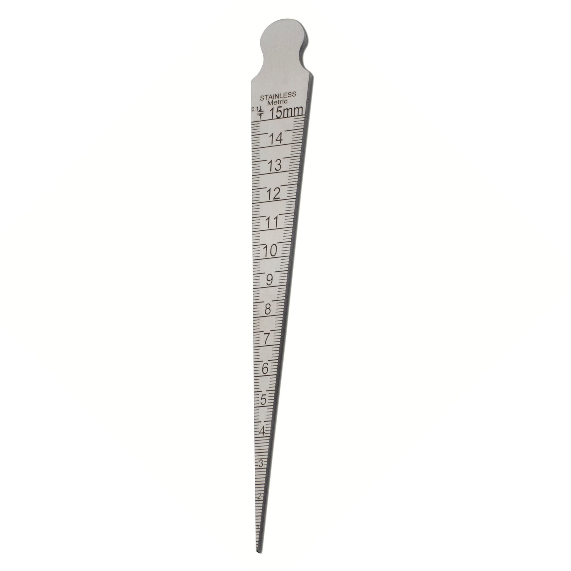 Calibre de Soldadura Inoxidable para Medición de Agujeros Cilíndricos en Pulgadas y Métricas