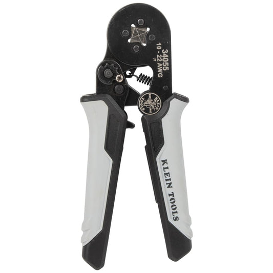 Klein Tools 34055 Pinza ponchadora cuadrada de férulas para cable de 10-22 AWG