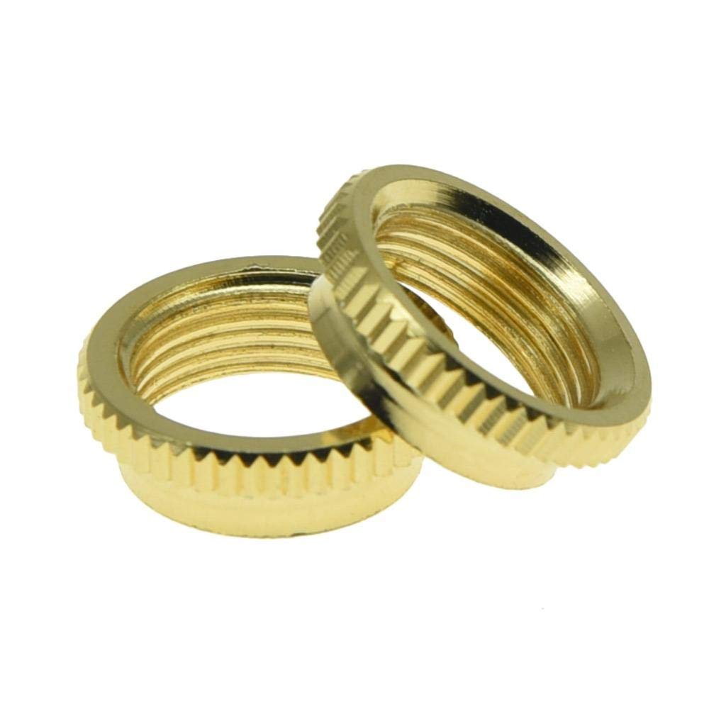KAISH - 2 tuercas de interruptor de tuerca profunda para guitarras Gibson, color dorado