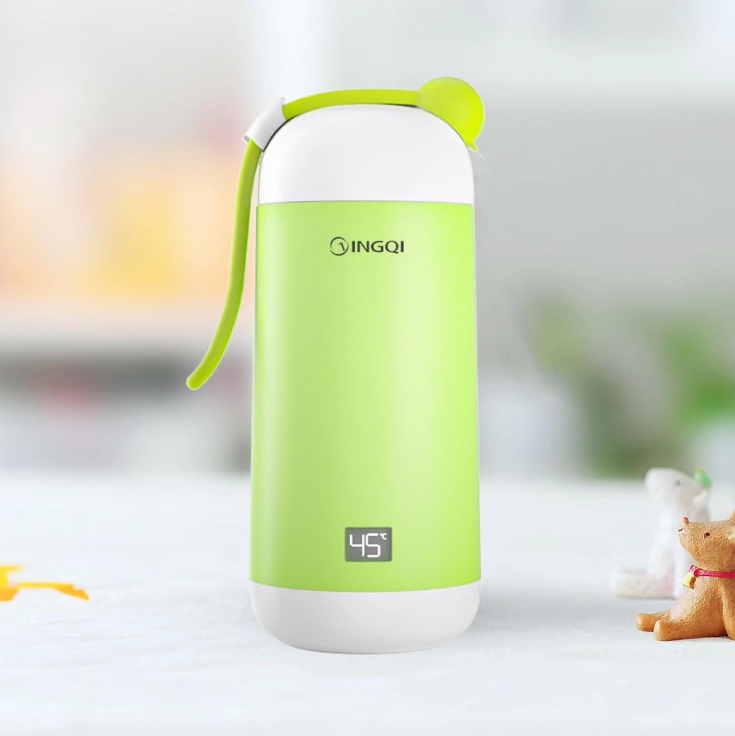 Calentador de biberones portátil, recargable por USB e inalámbrico para fórmula, leche materna o agua, capacidad de 10 onzas con temperatura ajustable y función de mantener el calor, ideal para viajes