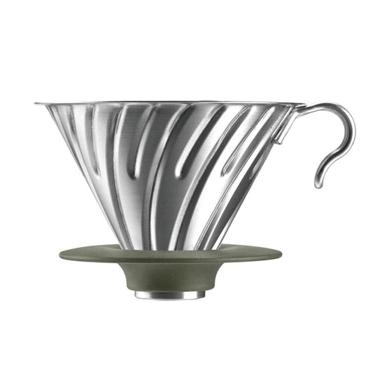 Hario Outdoor V60 - Gotero de metal, color plateado 02