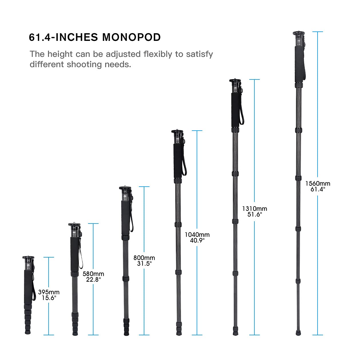 Argraph SIRUI P-326 6 Section Carbon Fiber Monopod