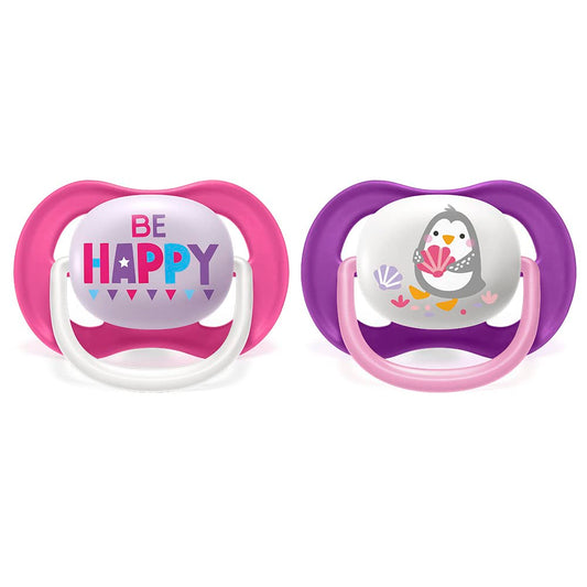 Chupón Ortodóntico Philips Avent Happ Peng con Caja Esterilizadora 6-18 Meses 2 Piezas