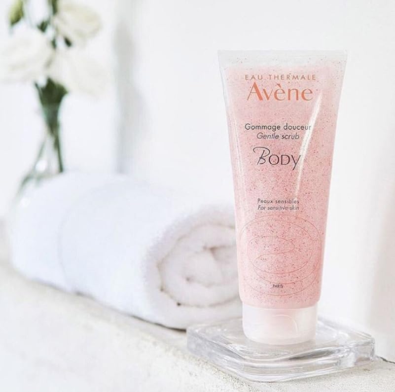 Eau Thermale Avene Gentle Scrub, Biodegradable, Non-Abrasive Exfoliation Scrub for Radiant, Smooth Skin, 6.7 oz.