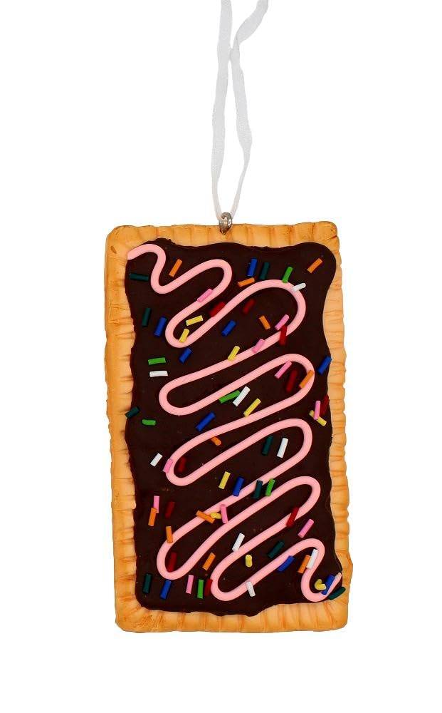 Kurt S. Adler - tostador de chocolate esmerilado y fresa y vainilla, adornos para desayuno, 3 surtidos
