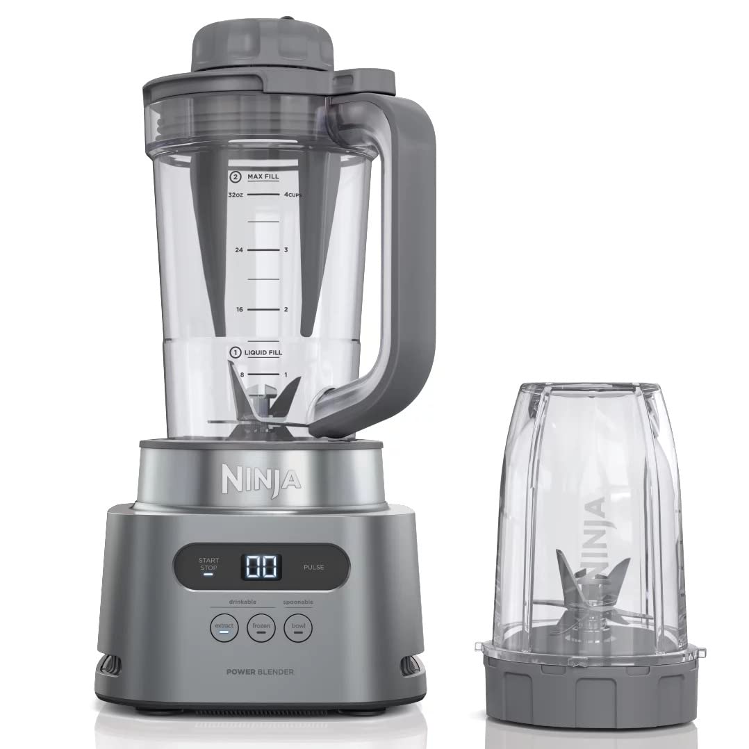 Licuadora Extractora de Nutrientes Alta Velocidad Ninja Gris