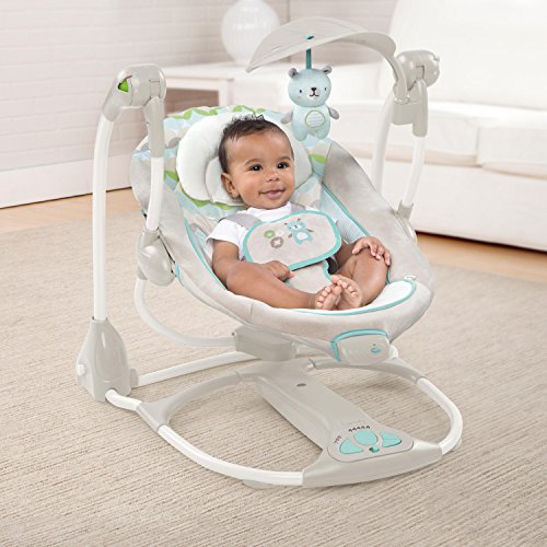 Ingenuity ConvertMe Swing-2-Seat - Hamilton, Color Beige, Paquete de 1