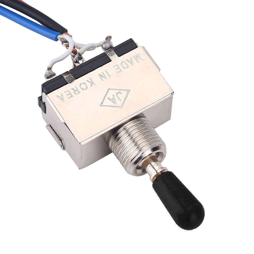 Dilwe Kit de arn¡§|s de cableado para Bajos, Que Incluye 11 Tuercas y 6 Arandelas para el Kit de reemplazo de Guitarra electr¡§?nica