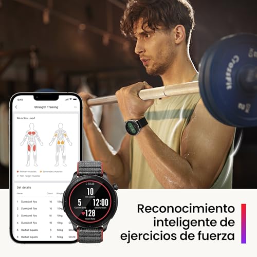 Amazfit GTR 4 Smartwatch con Amazon Alexa, Autonomía 14 Días, Pantalla AMOLED HD, 150 Modos Deportivos - Negro Super Speed