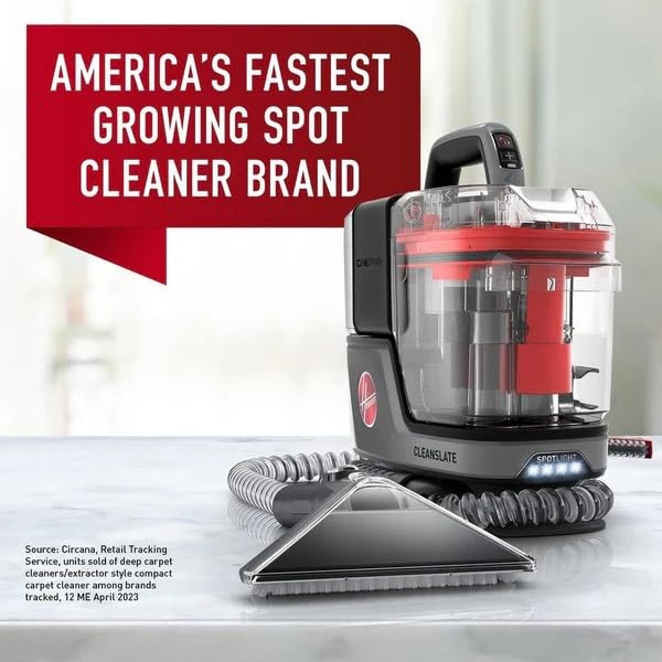 Hoover ONEPWR CleanSlate - Máquina de limpieza de alfombras portátiles inalámbricas + máquina de limpieza de puntos de tapicería, potente succión, herramientas versátiles, detalles de automóviles y