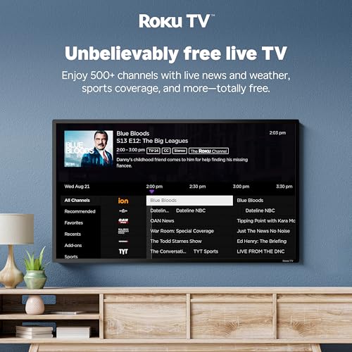Hisense - Televisor inteligente Roku de 40 pulgadas clase A4 FHD 1080p con compatibilidad Alexa (40A4NR) - Dolby Audio, diseño de bisel delgado, Google Assistant