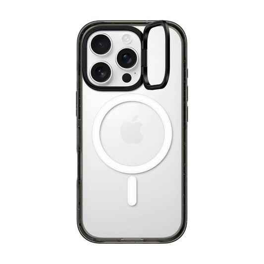 Funda CASETiFY Transparente Negro con Soporte de Anillo de Impacto para iPhone 16 Pro