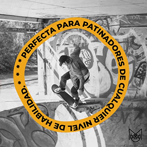 MUSA | Patinetas Skate de Madera con Llantas Blancas | Aesthetic Patinetas Skateboard de Madera de Maple | Ideal para Patinadores Nivel Principiante y Avanzado | Patineta con Diseño