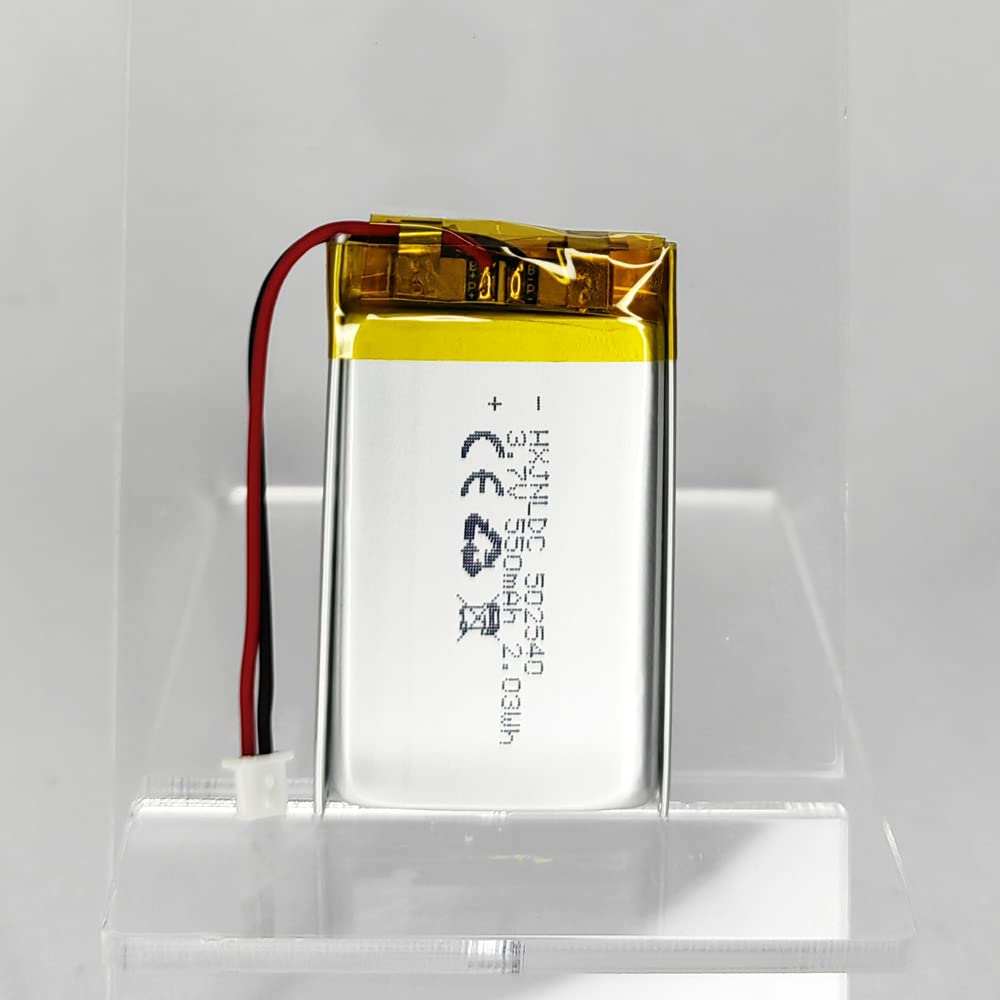 502540 - Batería de 3,7 V 550 mAh para motocicletas Sena SMH5 - Auriculares Bluetooth de repuesto para Sena SMH5-FM SMH5D SPH10H-FM Número de pieza (P/N): ICP40/25/40P compatible con Nextbase 312GW HD