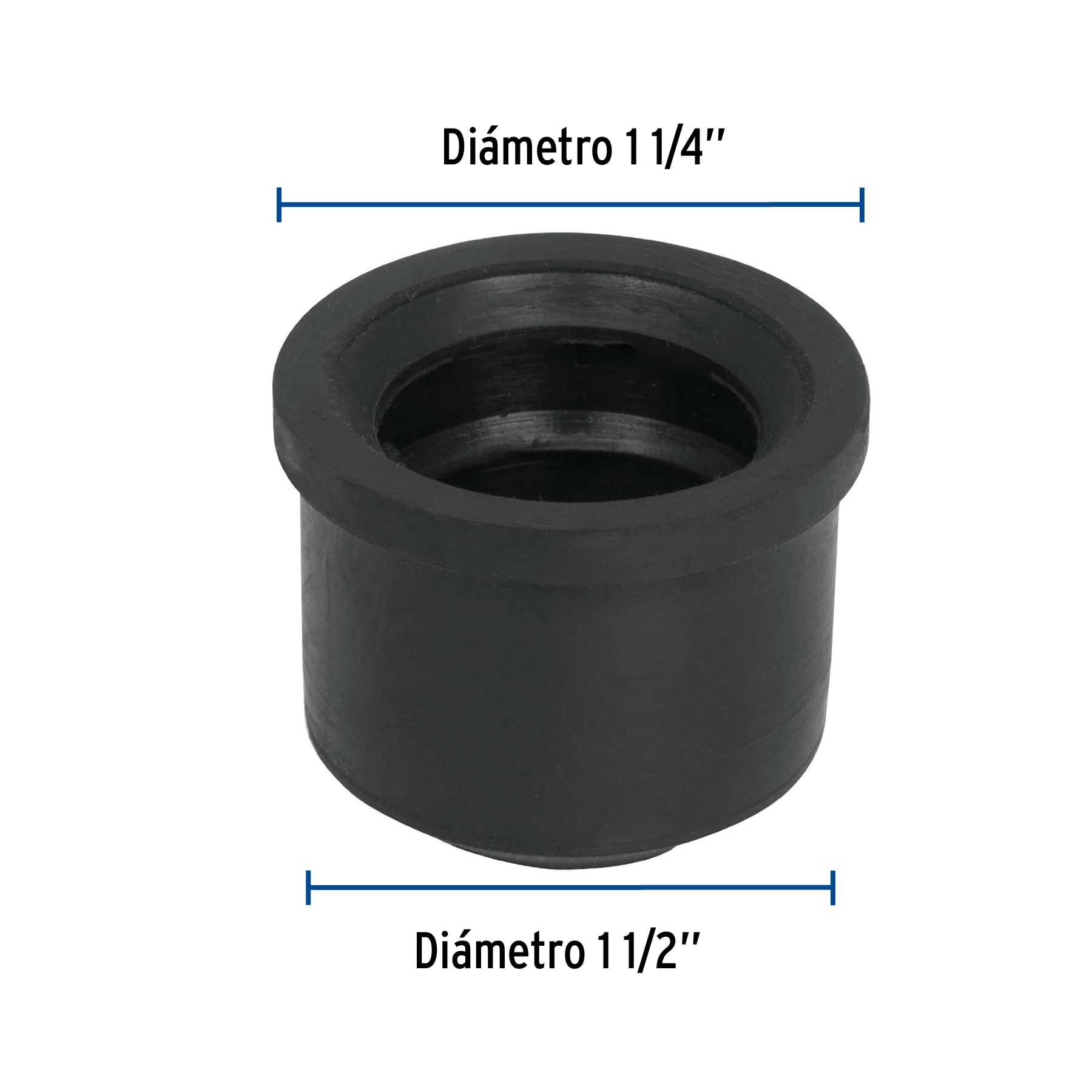 Foset CHU-4032, Adaptador de hule 1 1/2" - 1 1/4"