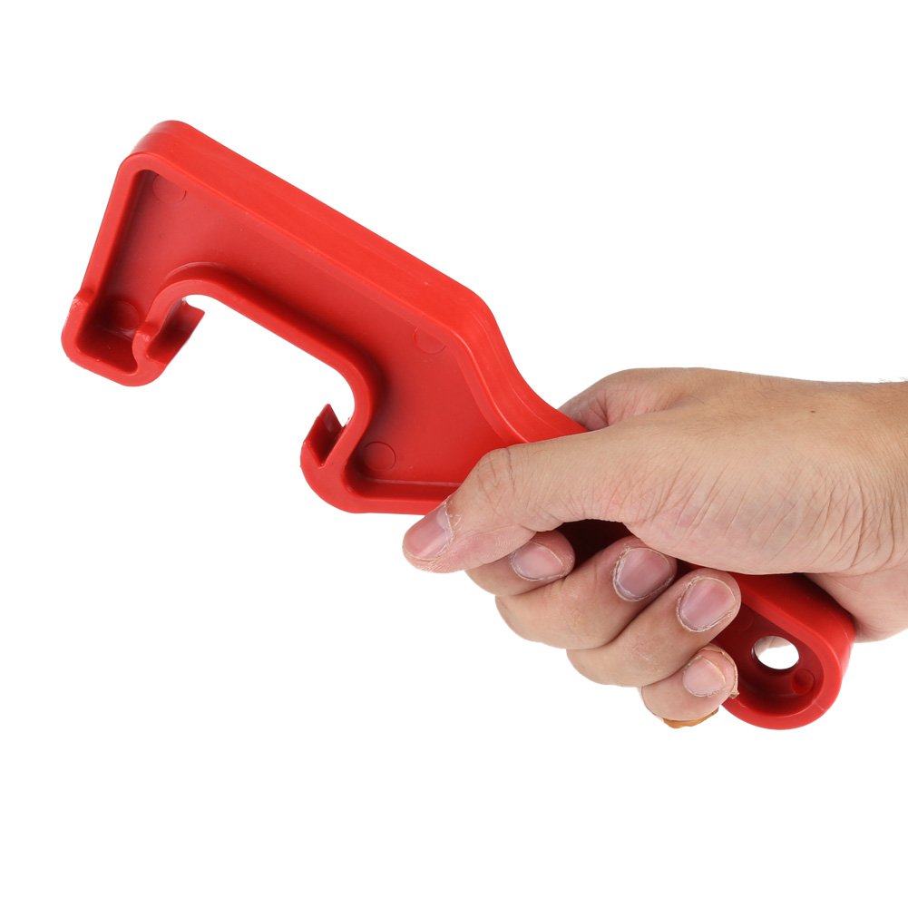 Herramienta Abridora de Tapas de Cubetas de Pintura Plástica para Hogar y Oficina Roja