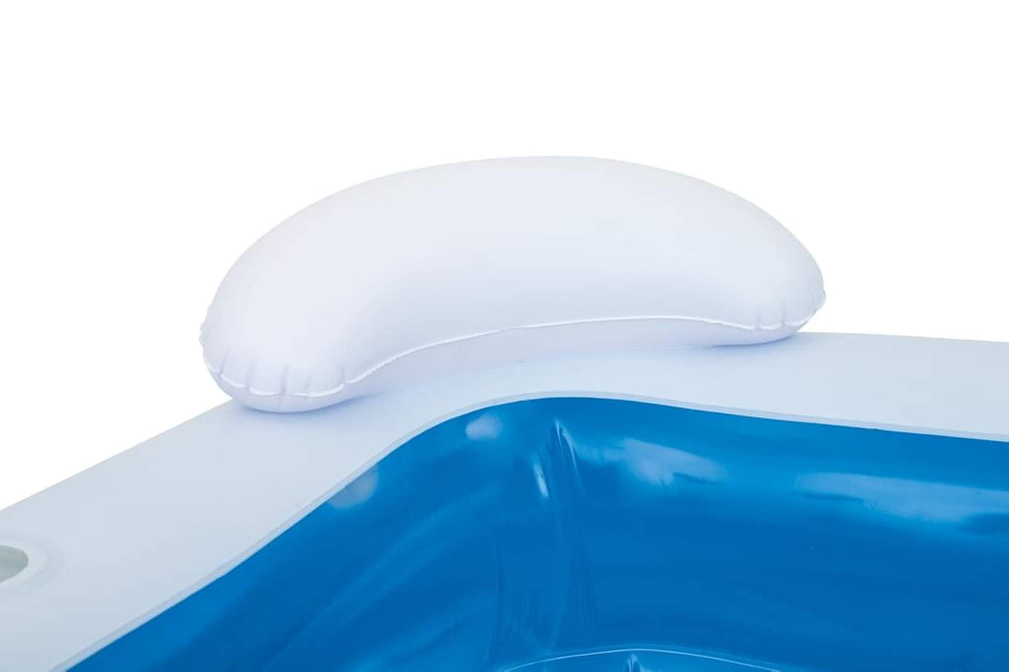 Alberca Familiar Lounge Piscina Inflable Bestway Azul Alberca Hinchable Pentagonal Alberca Azul con Blanco 2.13 mts