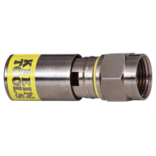 Klein Tools VDV812-612 Conector Compresión Universal F RG6-RG6Q Paquete con 50 pzas.
