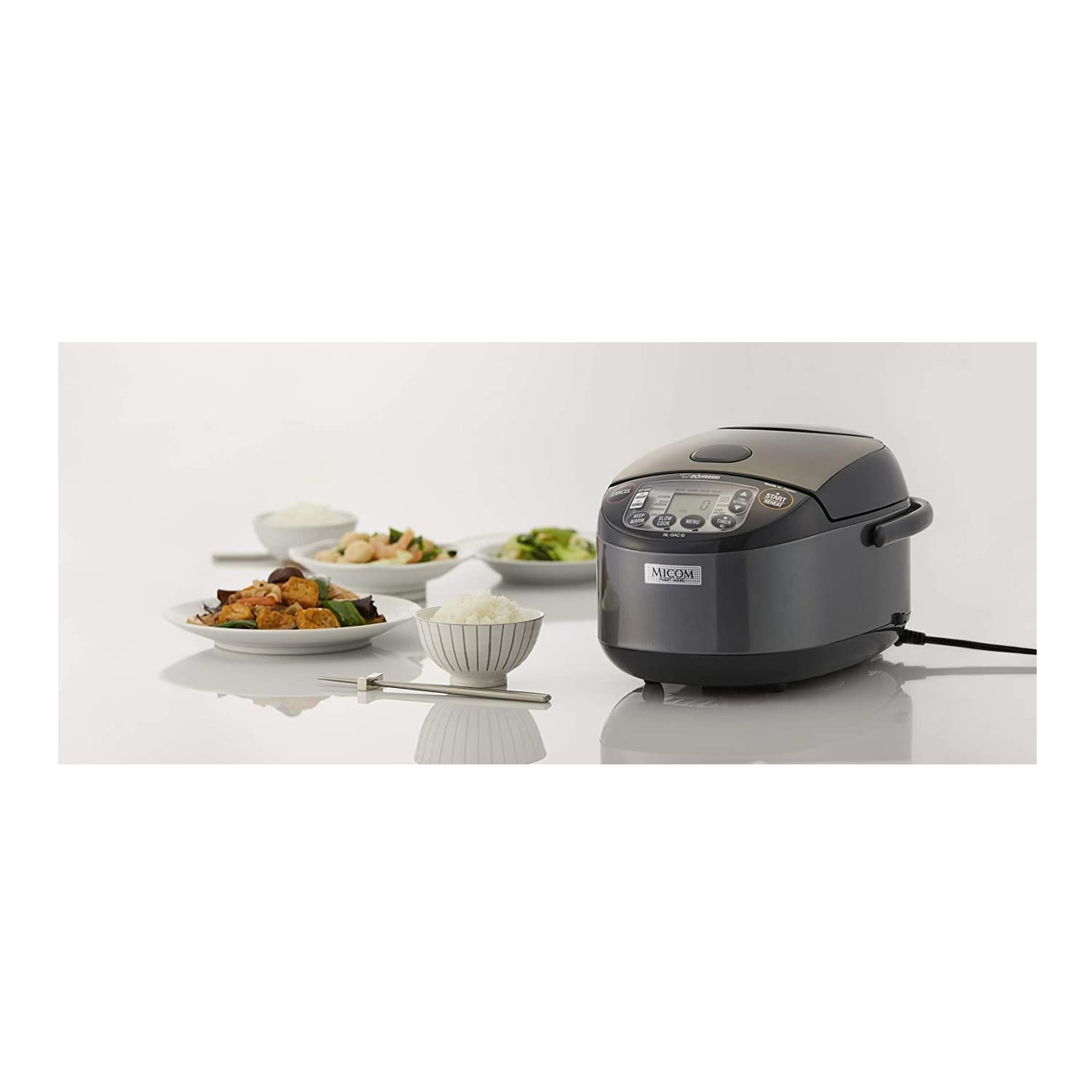 Arrocera y Calentador de Arroz Umami Micom Zojirushi Negro Metálico