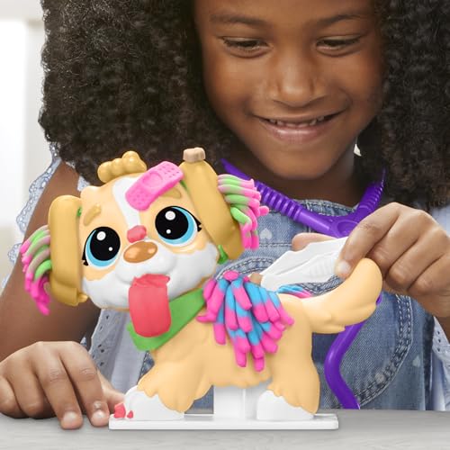 Hasbro Play-Doh Kit Veterinario Kit de Manualidades con Cachorro de Juguete, 10 Herramientas y 5 Colores para niños y niñas a Partir de los 3 años