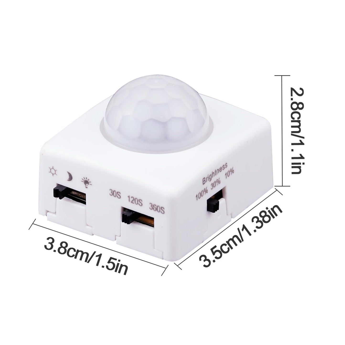 GOMING 24V 10M Sensor de Movimiento COB LED Tira de Luz Blanco Frío 6000K CRI 93+ IP20 No Impermeable con 24V 3A Adaptador de Corriente para Armarios de Cocina Escalera Escaparate Dormitorio Cama