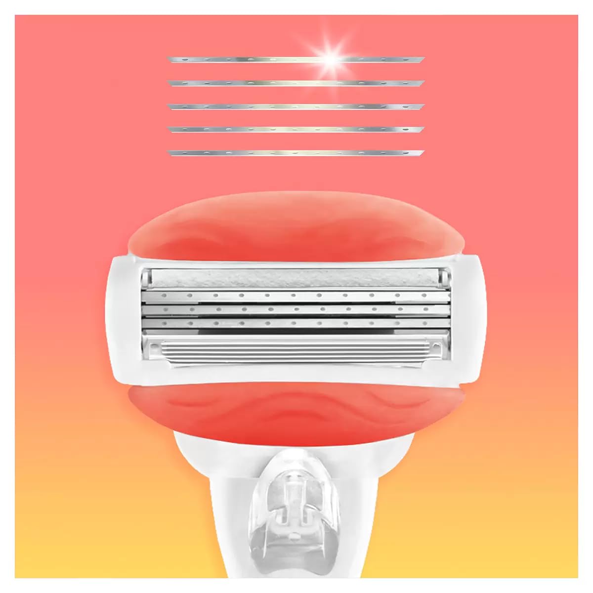 Gillette Venus Comfort Glide Sunny Citrus Women's Razor Plus 12 Blade Refills