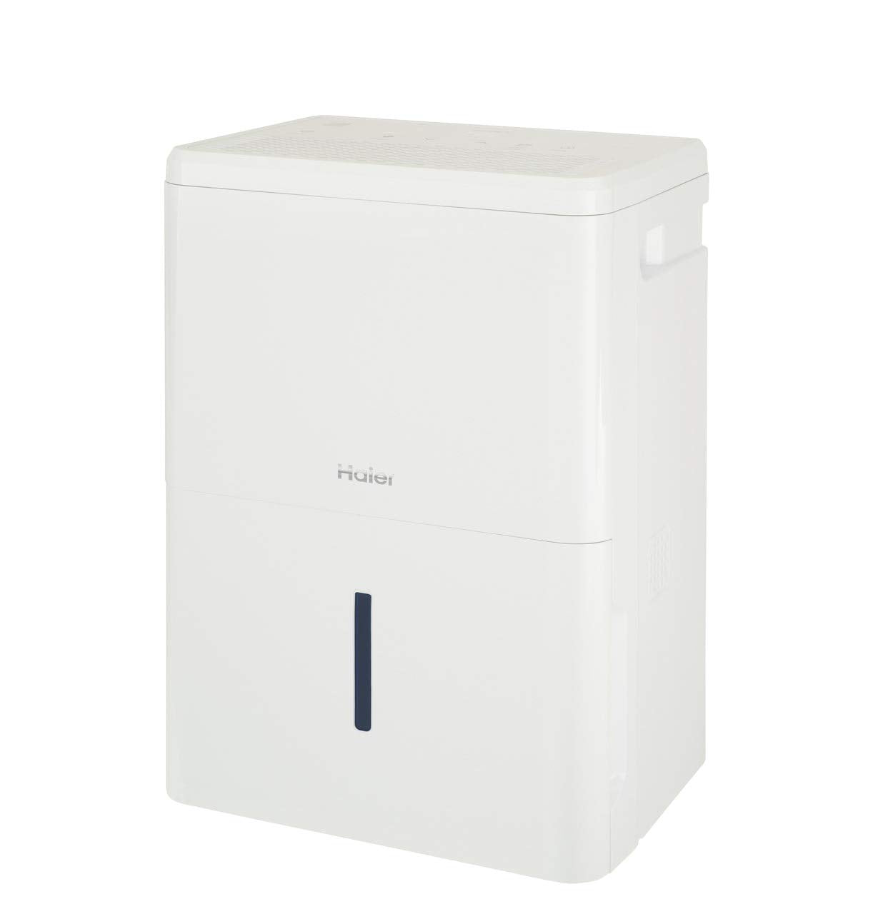 Haier Deshumidificador portátil de 35 pintas, perfecto para recámara, sótano y cochera, para zonas de alta humedad o muy húmedas, alarma de cubeta aspiradora, alerta de filtro limpio y controles