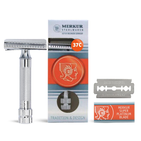 Merkur-Razor Safety Razor 37c Chrome with Slant Bar