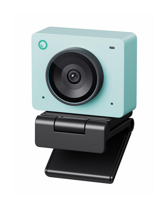 Cámara Web OBSBOT para PC Verde Aurora con Sensor 1/2", AI Encuadre, Autoenfoque y Control por Gestos para Streaming y Reuniones