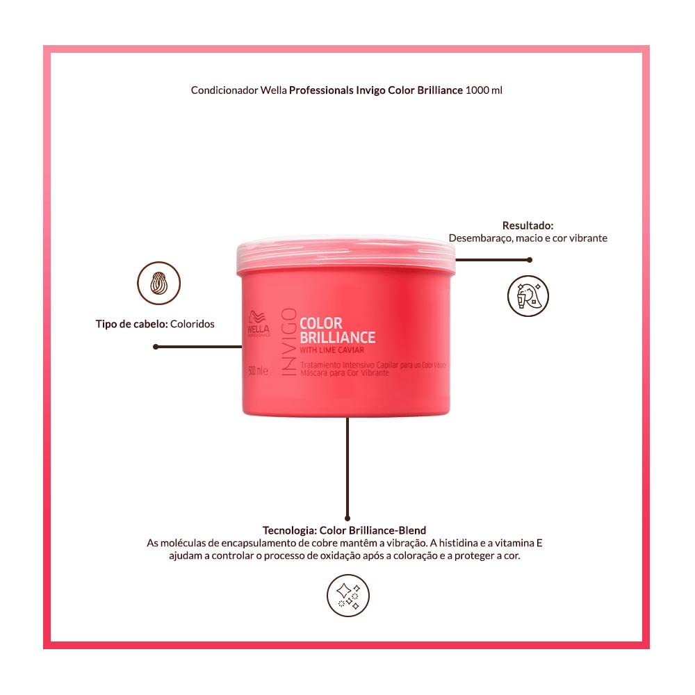 Mascarilla Wella Invigo Brilliance 500ml Rojo Intenso
