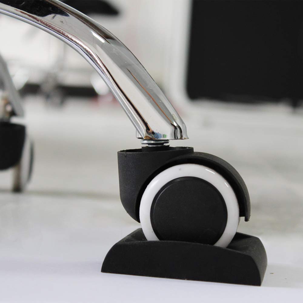 WELLGO - Tapones de cama y tazas de muebles de 3 x 3 pulgadas, paquete de 4 tapones de silicona de alta calidad para todas las ruedas de muebles, sillas de sofá cama, hechas de silicona sólida que